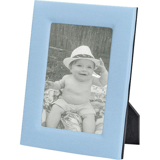5" x 7" Leather Studio Frame - Light Blue