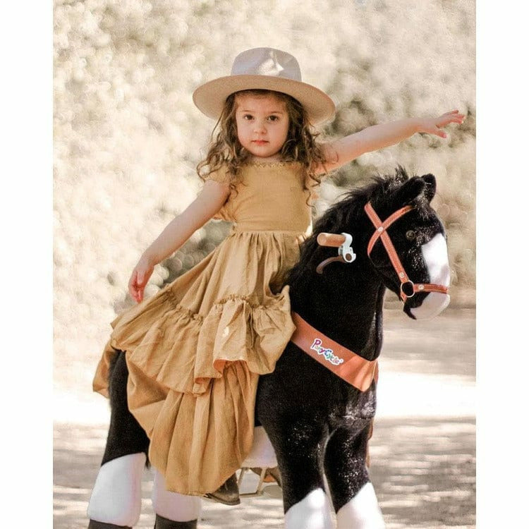 Black Model U Ride-On Horse - 4-7 Years
