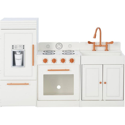 Little Chef Paris Complete Kitchen Playset - White/Rose Gold