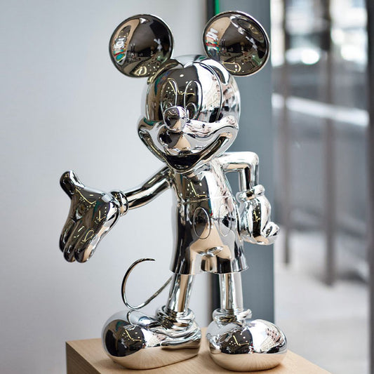 Mickey Mouse 12" Welcome Studio Figurine - Silver