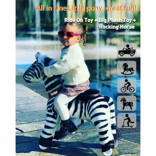 Model U Ride-On Zebra - 4-7 Years