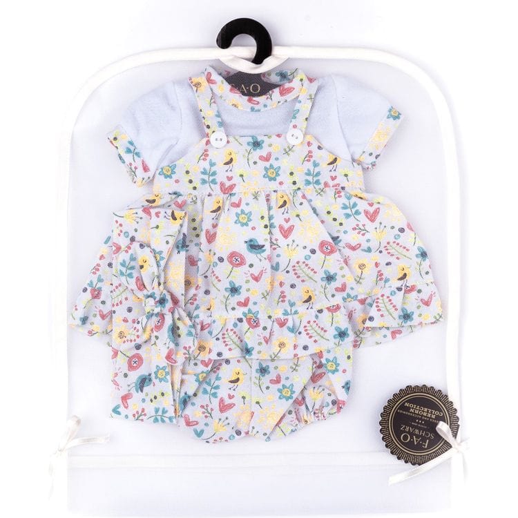 My FAO Doll Outfit - Flower and Rainbow Dungarees