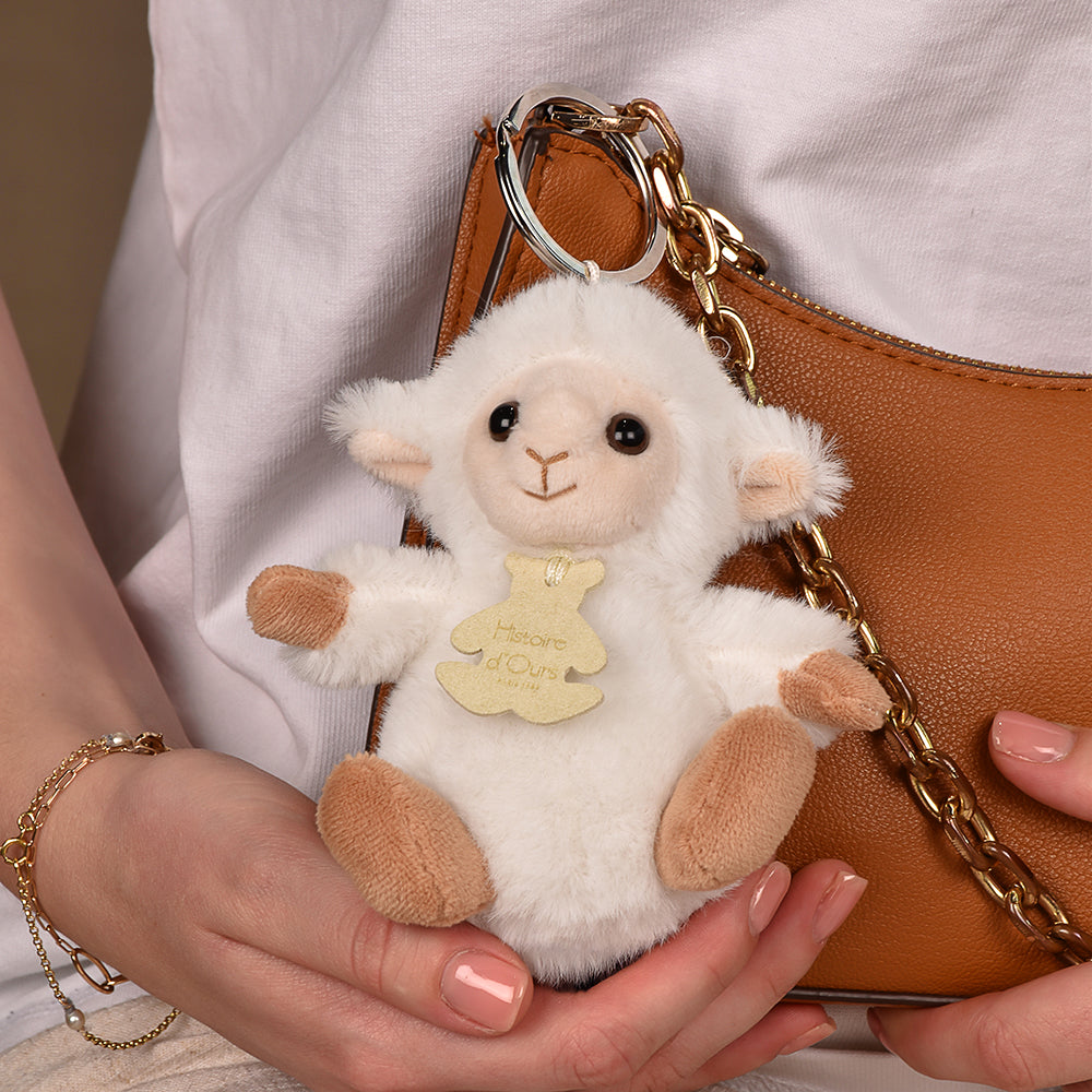 Plush Lamb Bag Charm