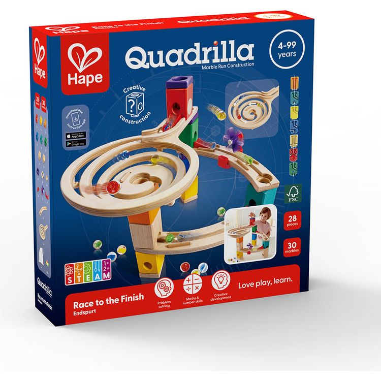 Quadrilla Race to the Finish Marble Run Blocks