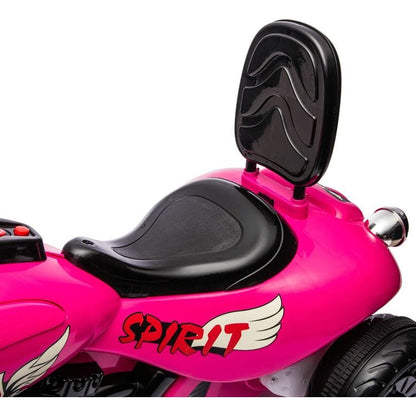 12V Kids Cruiser 1-Seater Motorcycle - Pink