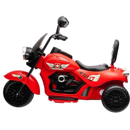 12V Kids Cruiser 1-Seater Motorcycle - Red