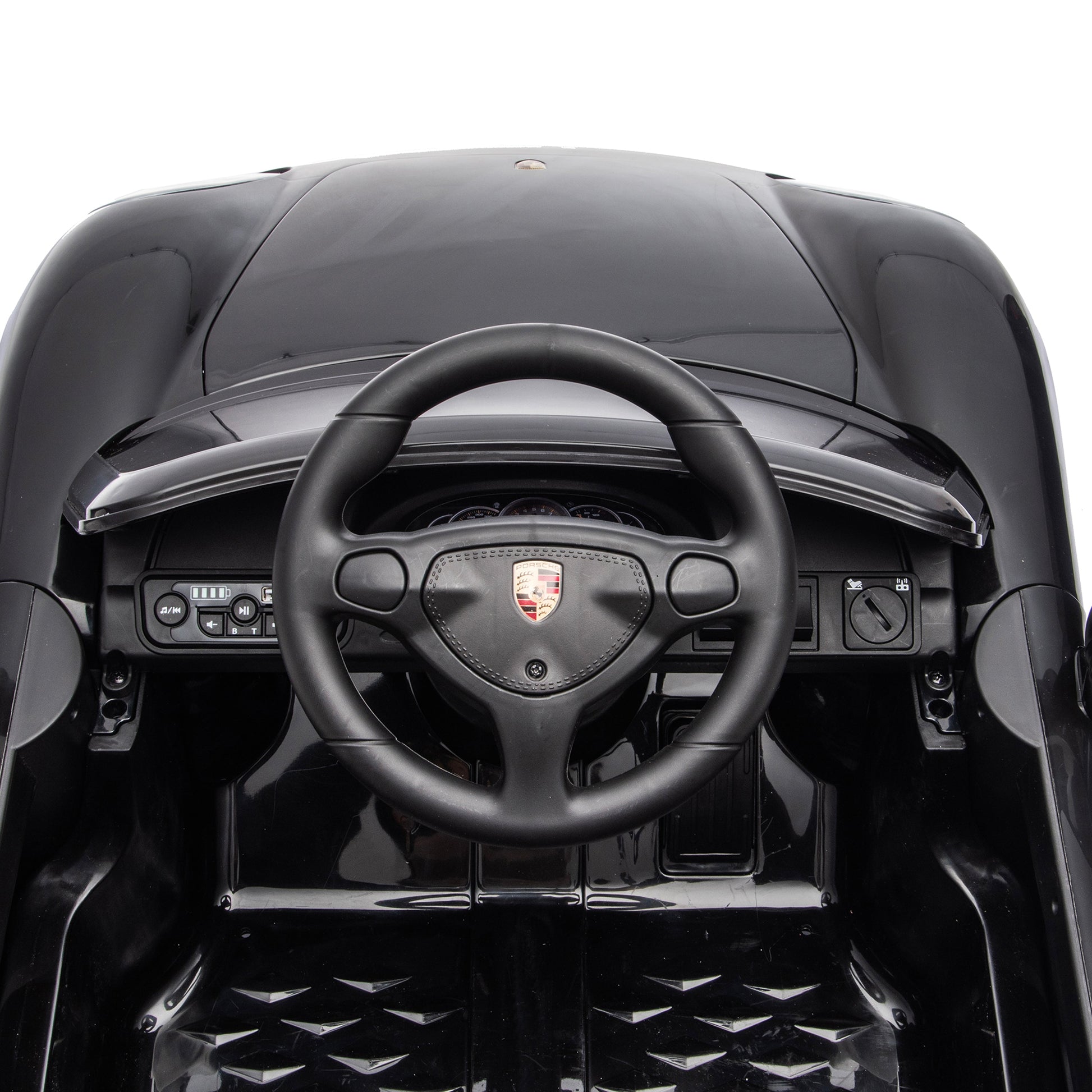 12V Porsche Carrera GT 1 Seater Ride On Car - Black