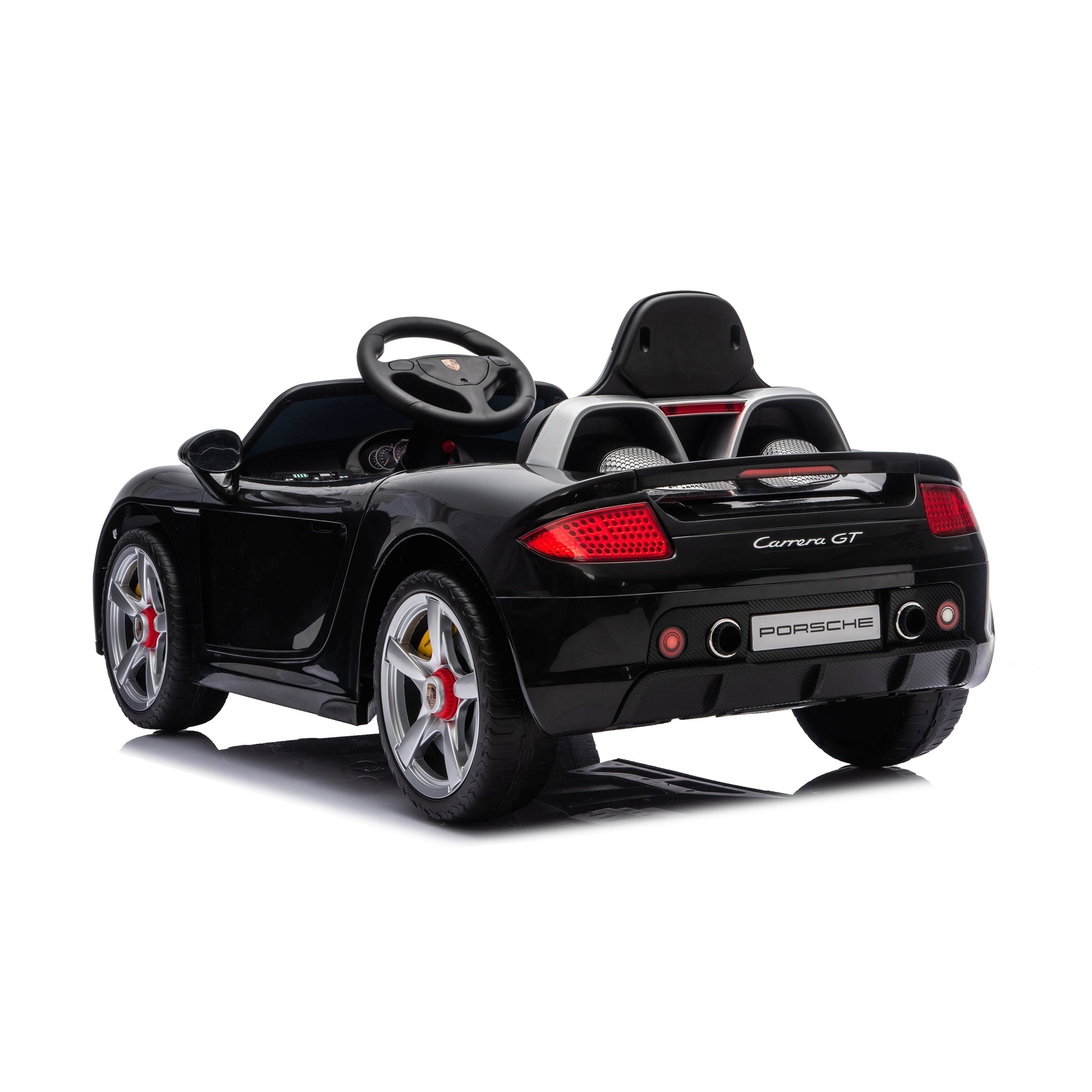 12V Porsche Carrera GT 1 Seater Ride On Car - Black