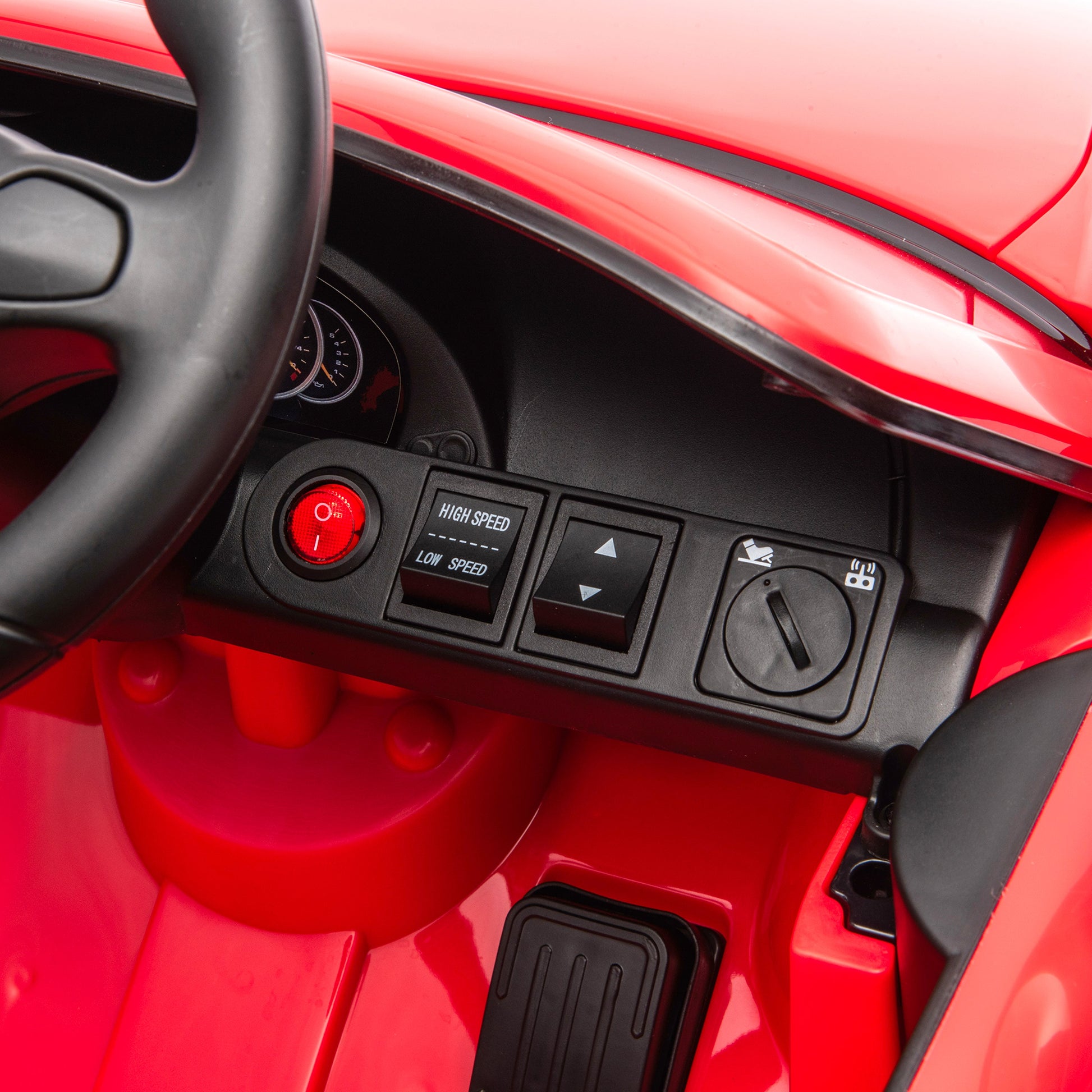 12V Porsche Carrera GT 1 Seater Ride On Car - Red