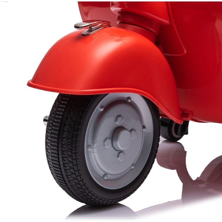12V Vespa Electric Ride-On Scooter - Red