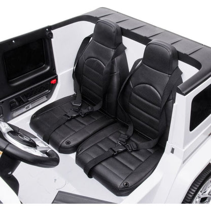 24V 4x4 Mercedes Benz G63 AMG 2 Seater Ride On Car - White