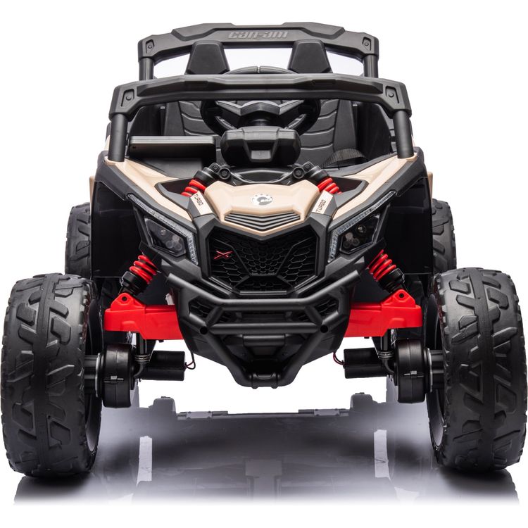 24V Can Am Maverick 1-Seater UTV Ride On - Khaki
