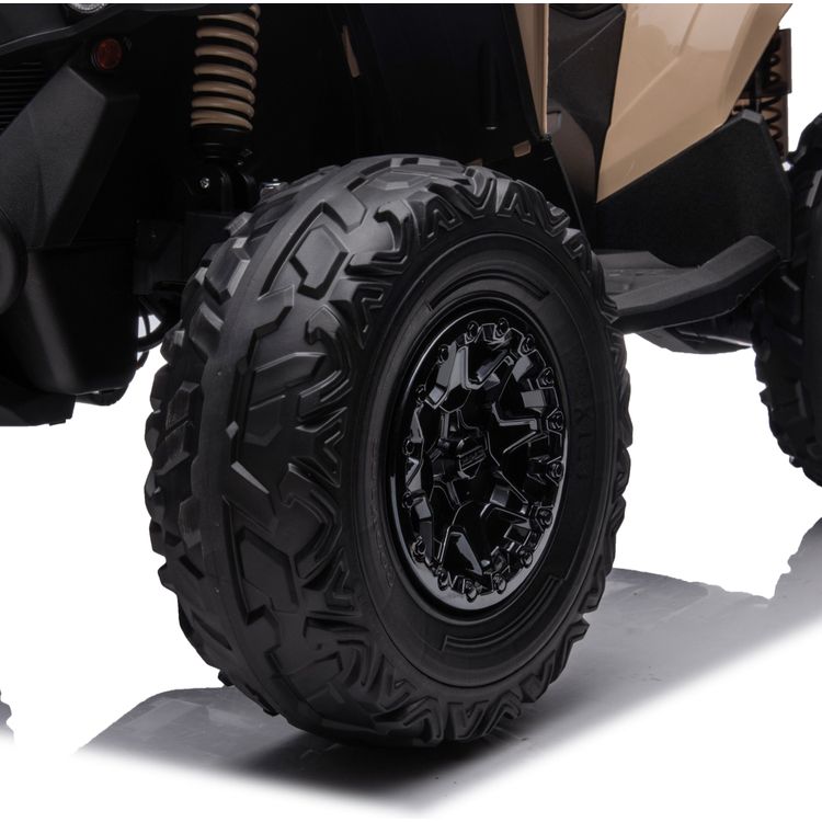 24V Can Am Renegade 1-Seater ATV Ride On - Khaki