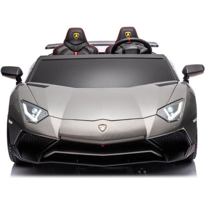 24V Lamborghini Aventador 2 Seater Ride on Car for Kids - Grey