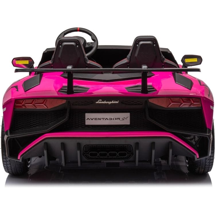 24V Lamborghini Aventador 2 Seater Ride on Car for Kids - Pink