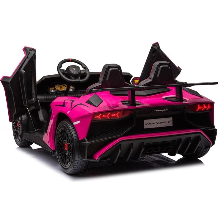 24V Lamborghini Aventador 2 Seater Ride on Car for Kids - Pink