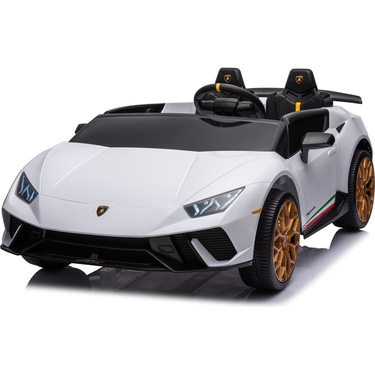24V Lamborghini Huracan 2-Seater Electric Ride On - White