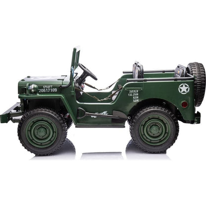 24V Military Jeep 3-Seater Electric Ride On