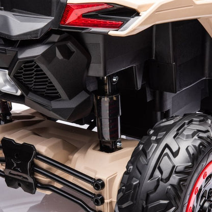 2x24V 4x4 Can Am Maverick 2 Seater Ride on UTV - Khaki