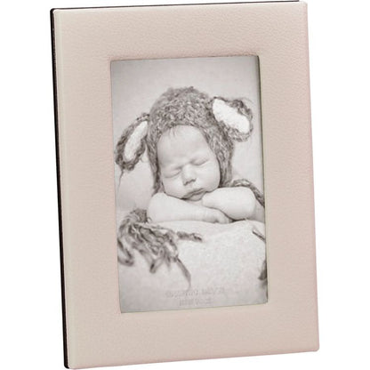 4" x 6" Leather Studio Frame - Light Pink