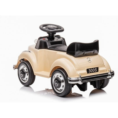 6V Mercedes Benz 300S 1-Seater Mini Ride On Car - Beige