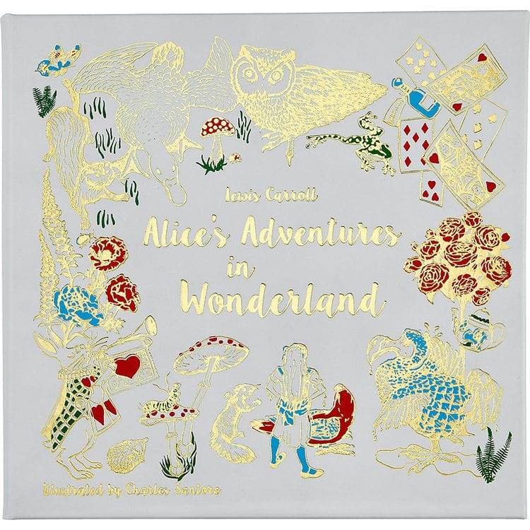 "Alice's Adventures in Wonderland" Book in Ice Bonded Leather