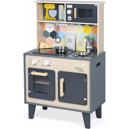 Big Wooden Mosaic Kitchen