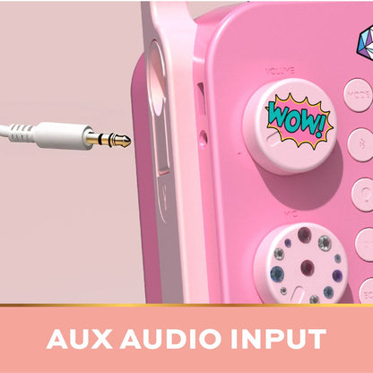 Bluetooth® Portable Karaoke Station with Microphone