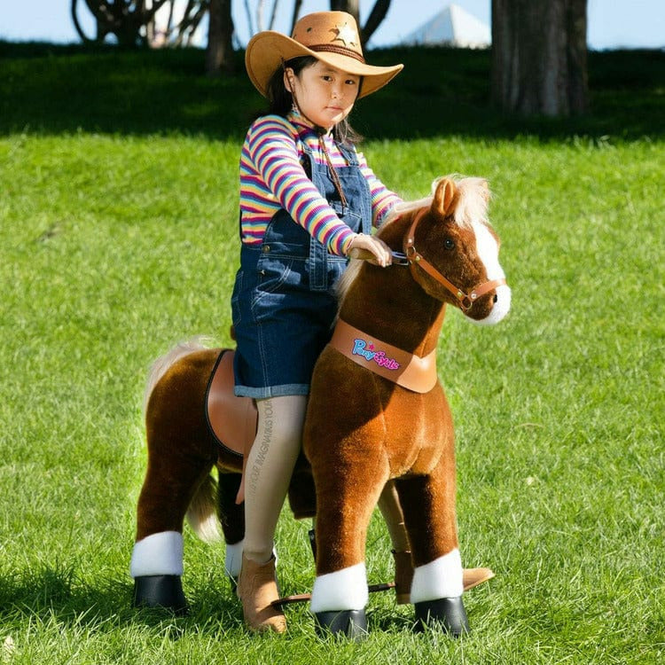 Brown Model U Ride-On Horse - 7+ Years