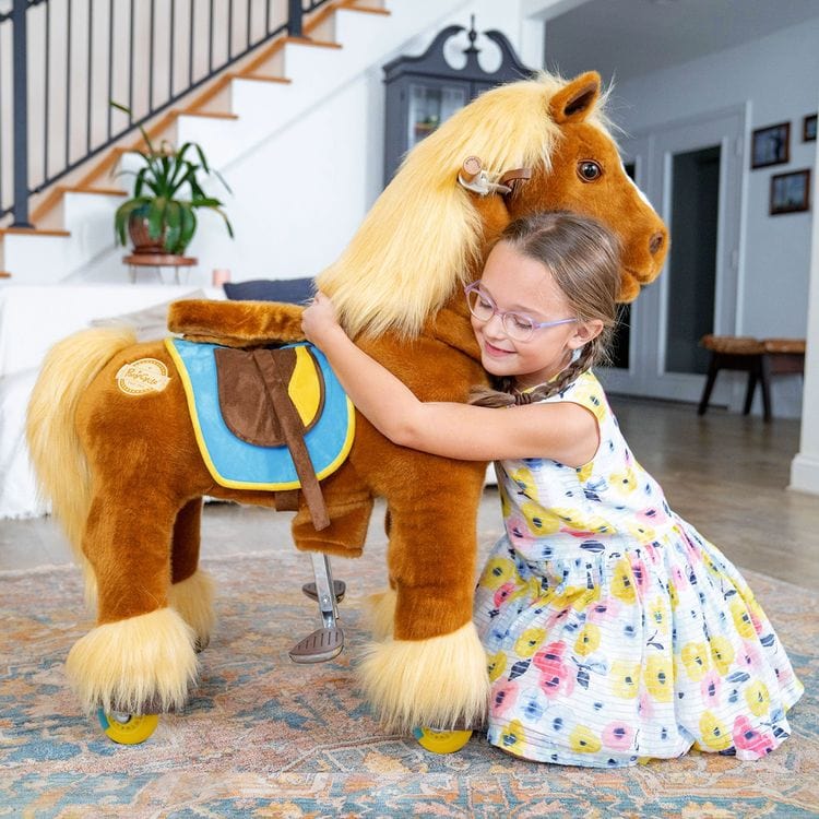 Brown Model X Ride-On Horse - 3-4 Years