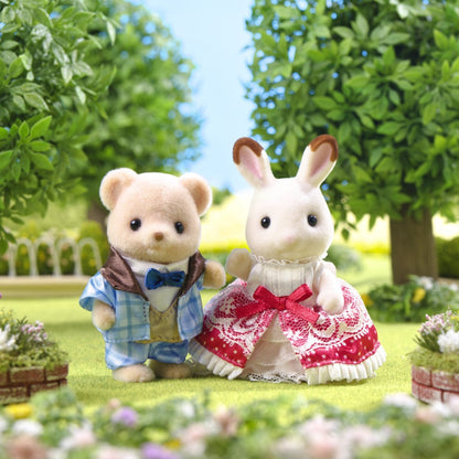 Calico Critters Anniversary Friends Set - Freya & Theo Collectible Doll Figures