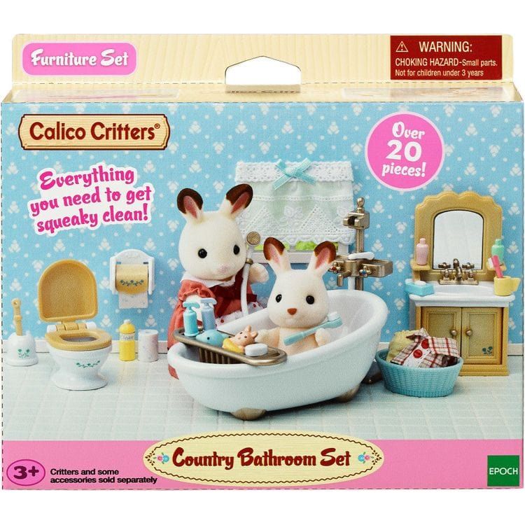 Calico Critters Country Bathroom Set, Dollhouse Furniture and Accessories
