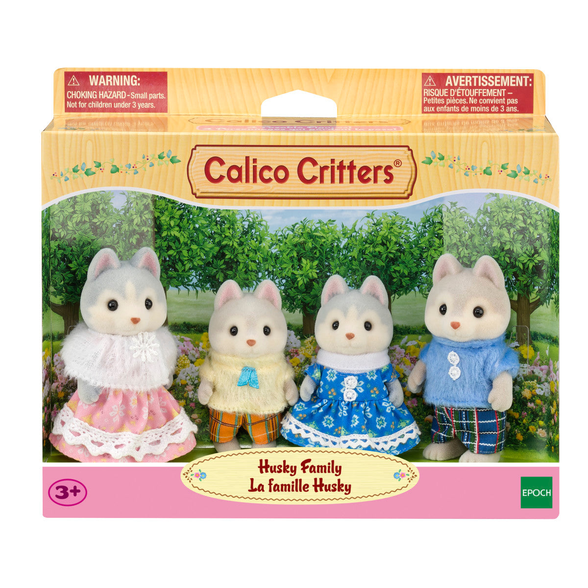 Calico Critters Husky Family Collectible Doll Figures