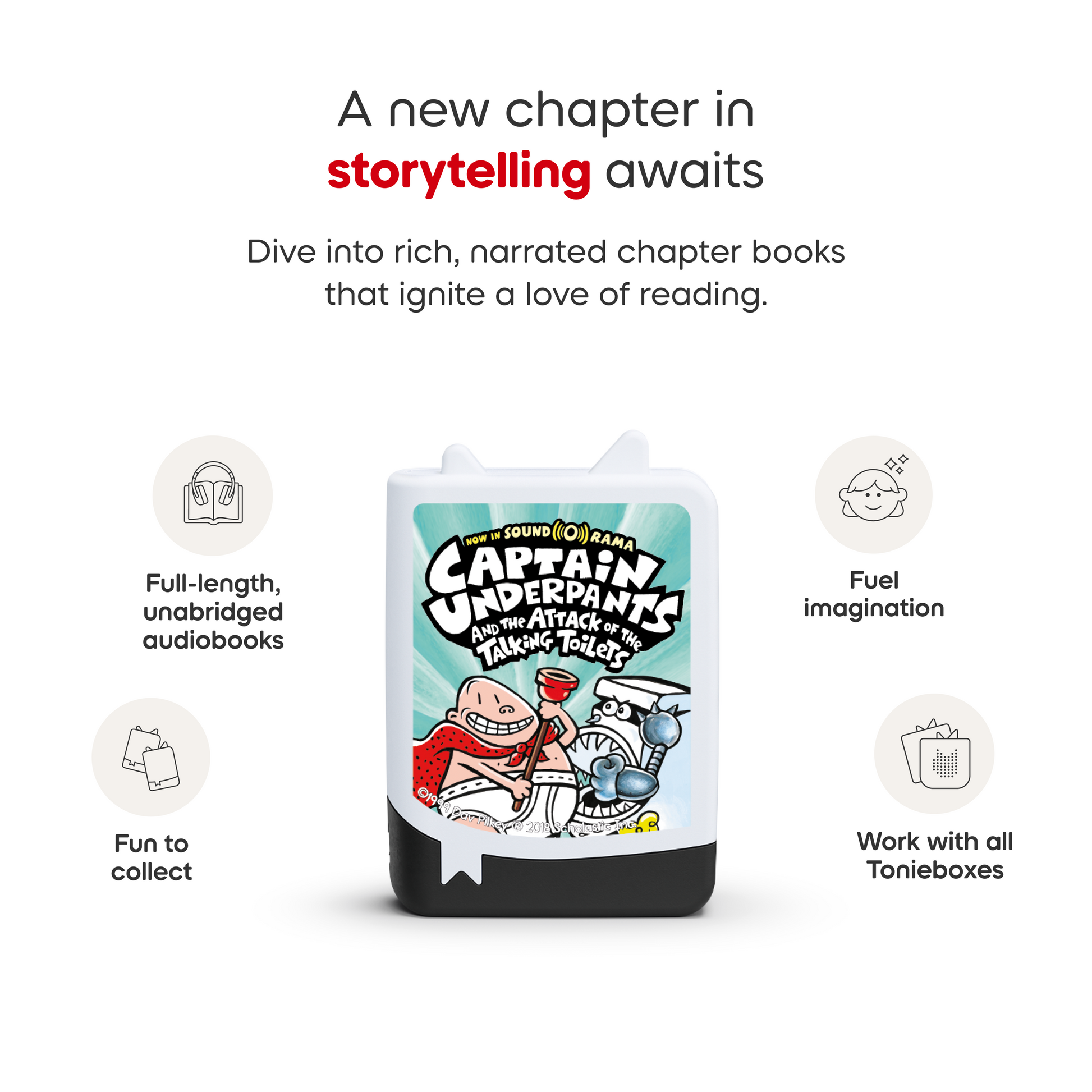 Captain Underpants Audiobook Tonies - 4 Pack