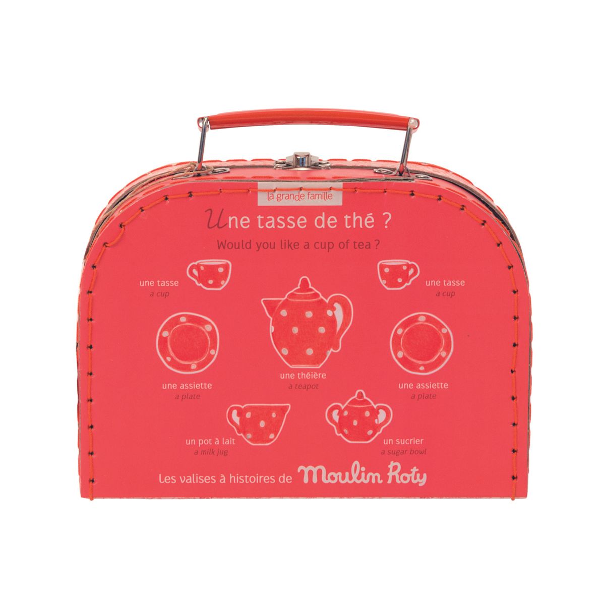 Cermaic Tea Party Set with Suitcase - The Big Family