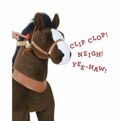 Chocolate Brown Model U Ride-On Horse - 3-4 Years