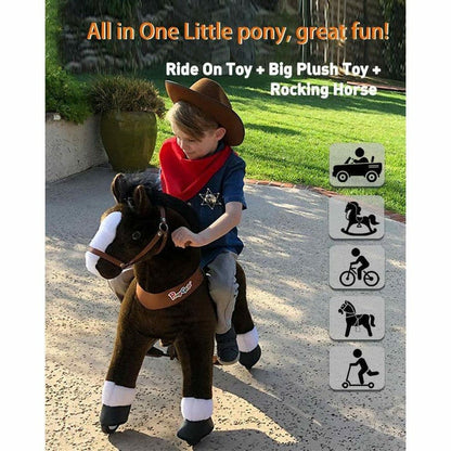 Chocolate Brown Model U Ride-On Horse - 4-7 Years