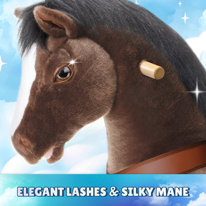 Chocolate Brown Model Y Horse Ride on Toy - 4-7 Years