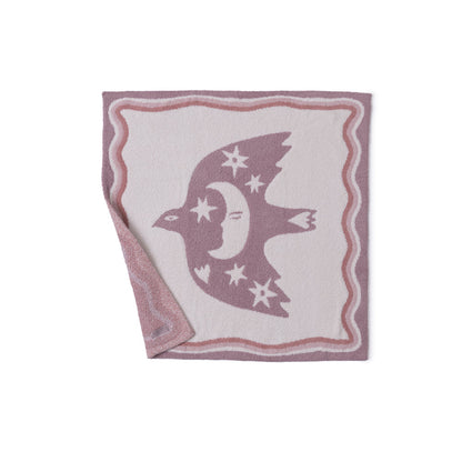 CozyChic Desert Bird Receiving Blanket - Teaberry Multi