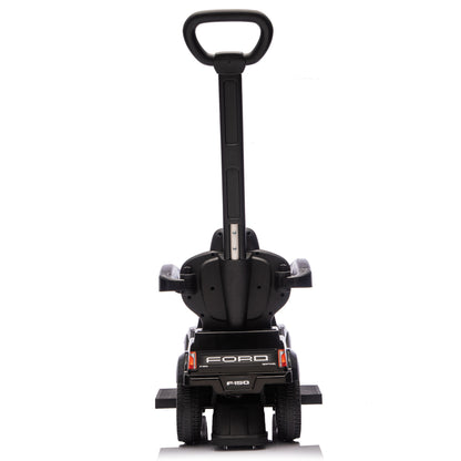 Ford Raptor 3-in-1 Push Ride On Toy Car - Black
