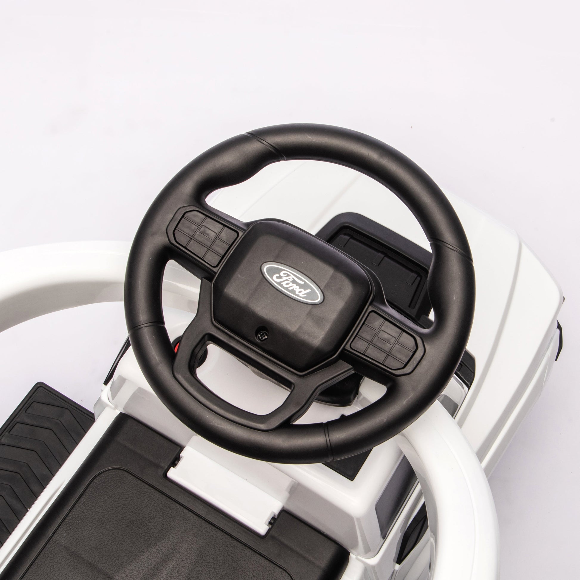 Ford Raptor 3-in-1 Push Ride On Toy Car - White
