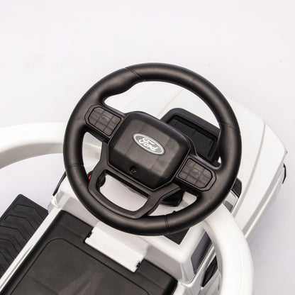 Ford Raptor 3-in-1 Push Ride On Toy Car - White