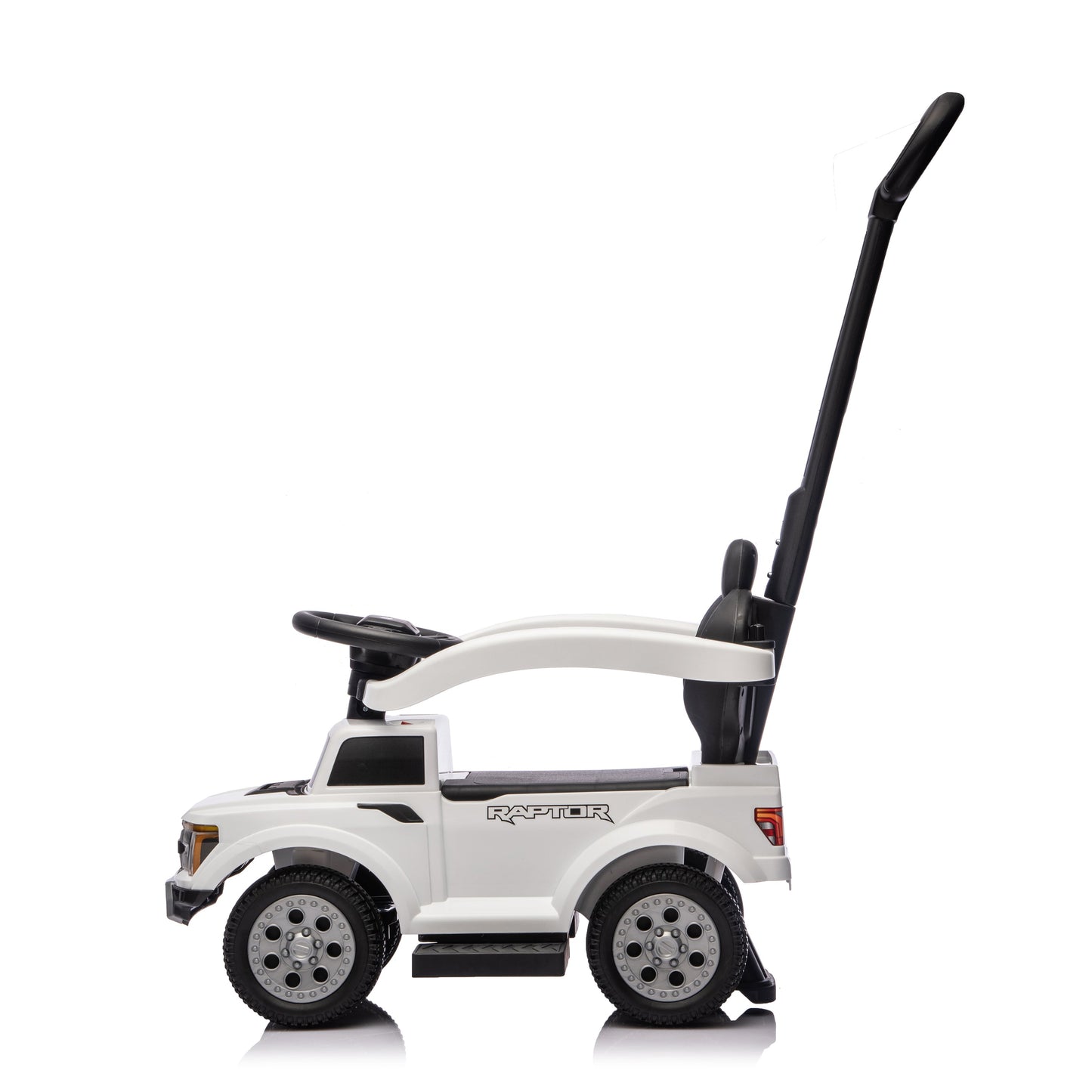 Ford Raptor 3-in-1 Push Ride On Toy Car - White