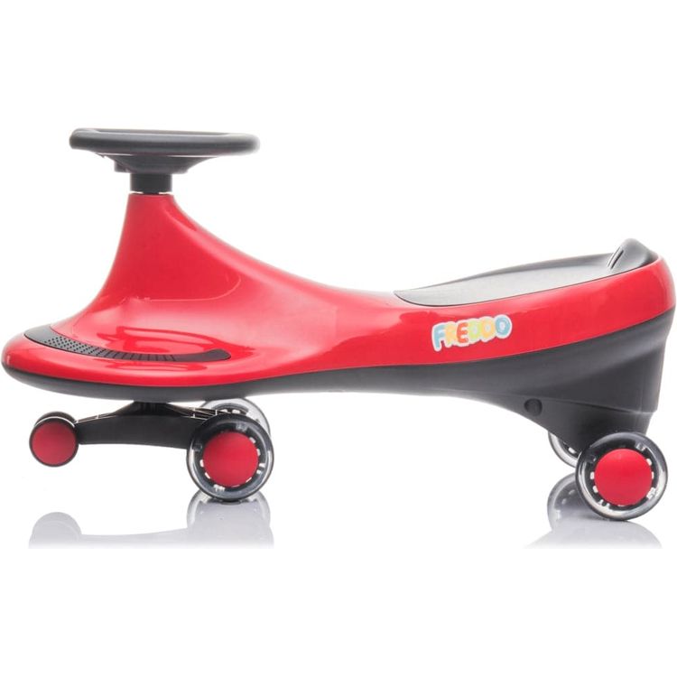 Freddo Toys Swing Car with Flashing Wheels - Red