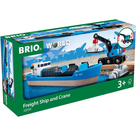 Freight Ship and Crane