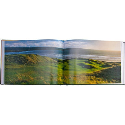"Golf Courses: Fairways of the World" Book in Green Bonded Leather
