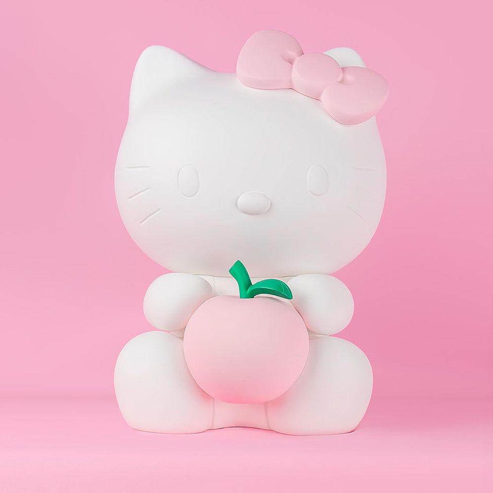 Hello Kitty Figure with Pastel Pink Apple - 10.2"
