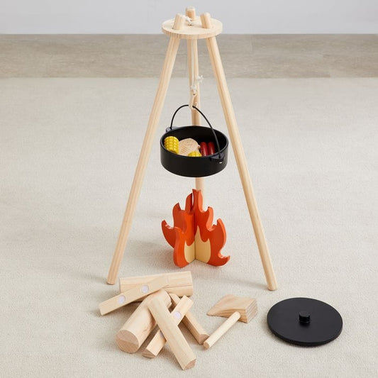 Home on the Range Pretend Play Wood Camping Set