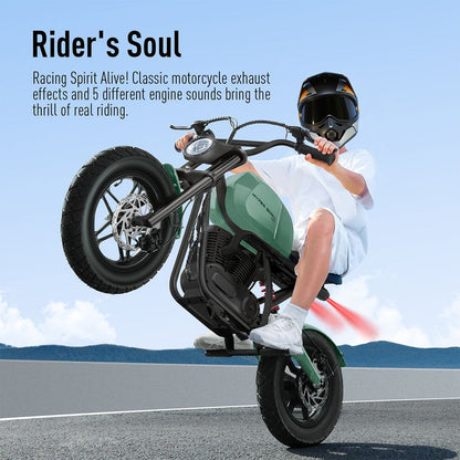 Hyper Gogo S9 Kids Motorcycle - Green