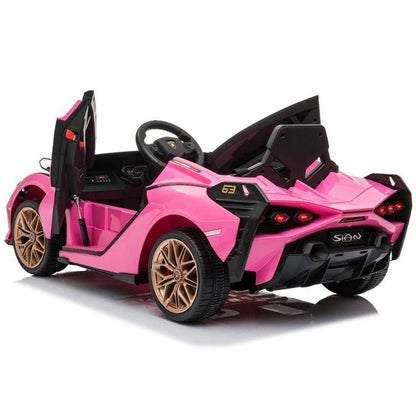 Lamborghini Sian 12V Ride On Car - Pink